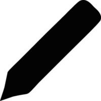 pencil icon in black vector image, illustration of pencil in black on white background, a pen design on a white background