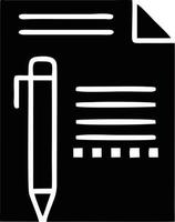 icono de lápiz en imagen vectorial negra, ilustración de lápiz en negro sobre fondo blanco, un diseño de pluma sobre fondo blanco vector
