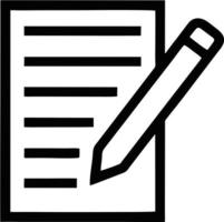 pencil icon in black vector image, illustration of pencil in black on white background, a pen design on a white background