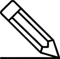 pencil icon in black vector image, illustration of pencil in black on white background, a pen design on a white background