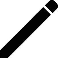 pencil icon in black vector image, illustration of pencil in black on white background, a pen design on a white background