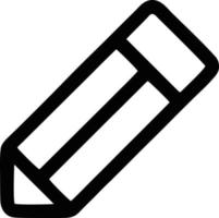 pencil icon in black vector image, illustration of pencil in black on white background, a pen design on a white background