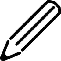 pencil icon in black vector image, illustration of pencil in black on white background, a pen design on a white background