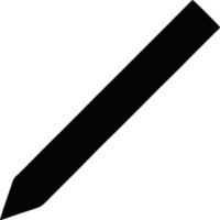 pencil icon in black vector image, illustration of pencil in black on white background, a pen design on a white background