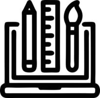 pencil icon in black vector image, illustration of pencil in black on white background, a pen design on a white background