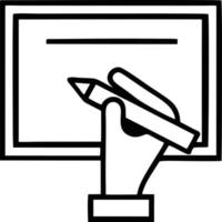 pencil icon in black vector image, illustration of pencil in black on white background, a pen design on a white background