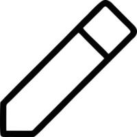 pencil icon in black vector image, illustration of pencil in black on white background, a pen design on a white background