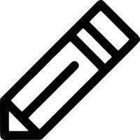 pencil icon in black vector image, illustration of pencil in black on white background, a pen design on a white background