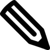 pencil icon in black vector image, illustration of pencil in black on white background, a pen design on a white background