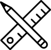 pencil icon in black vector image, illustration of pencil in black on white background, a pen design on a white background