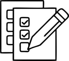 pencil icon in black vector image, illustration of pencil in black on white background, a pen design on a white background