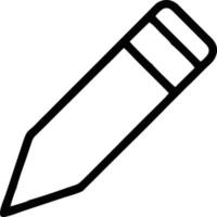 pencil icon in black vector image, illustration of pencil in black on white background, a pen design on a white background