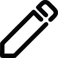 pencil icon in black vector image, illustration of pencil in black on white background, a pen design on a white background