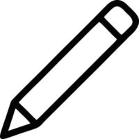 pencil icon in black vector image, illustration of pencil in black on white background, a pen design on a white background