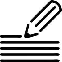 pencil icon in black vector image, illustration of pencil in black on white background, a pen design on a white background