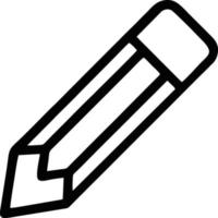 pencil icon in black vector image, illustration of pencil in black on white background, a pen design on a white background