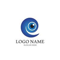 Eye care vector logo design