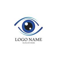 Eye care vector logo design