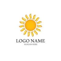 Sun vector illustration icon logo