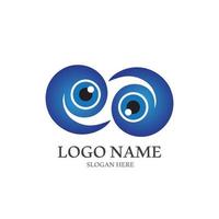 Eye care vector logo design