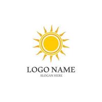 Sun vector illustration icon logo