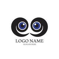 Eye care vector logo design