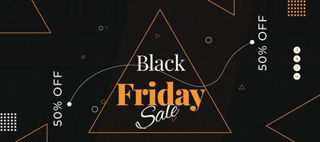 Black friday banner template vector