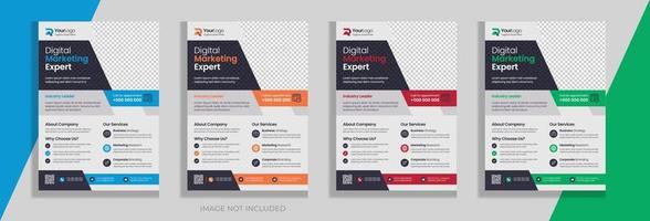 Creative corporate business flyer template vector