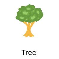 Trendy Tree Concepts vector