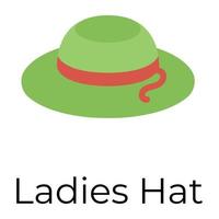 Trendy Ladies Hat vector