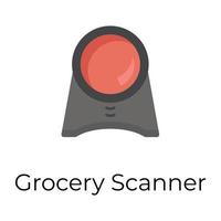 Trendy Grocery Scanning vector