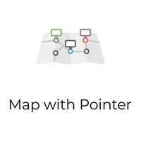 Trendy Map pointers vector