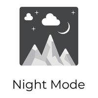 Trendy Night mode vector