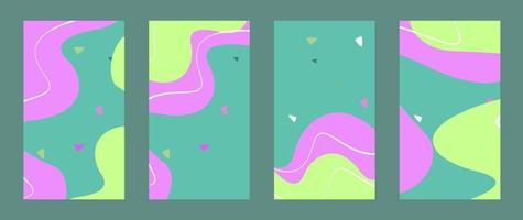 collection Abstract pastel color background vector