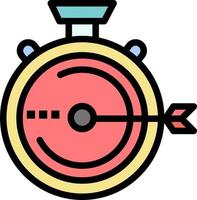Launch Management Optimization Release Stopwatch  Flat Color Icon Vector icon banner Template