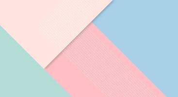 Abstract Paper Colorful Background with Memphis Papercut Style and Pastel Color for Wallpaper vector