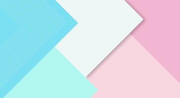 Abstract Paper Colorful Background with Memphis Papercut Style and Pastel Color for Wallpaper vector