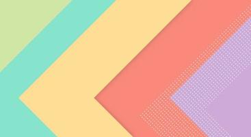 Abstract Paper Colorful Background with Memphis Papercut Style and Pastel Color for Wallpaper vector