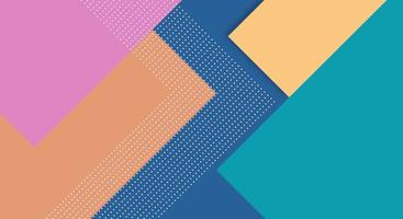 Abstract Paper Colorful Background with Memphis Papercut Style and Pastel Color for Wallpaper vector