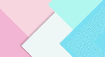 Abstract Paper Colorful Background with Memphis Papercut Style and Pastel Color for Wallpaper vector