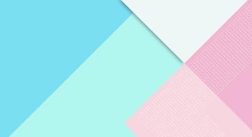 Abstract Paper Colorful Background with Memphis Papercut Style and Pastel Color for Wallpaper vector