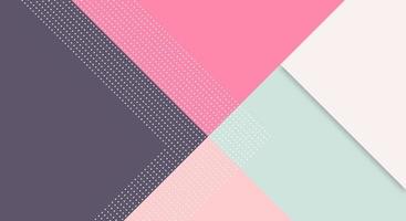 Abstract Paper Colorful Background with Memphis Papercut Style and Pastel Color for Wallpaper vector