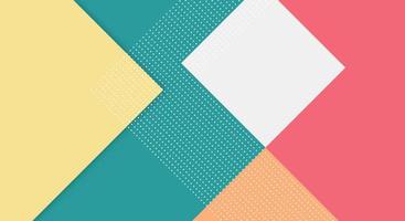 Abstract Paper Colorful Background with Memphis Papercut Style and Pastel Color for Wallpaper vector