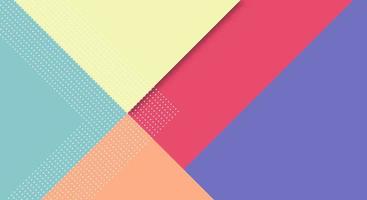 Abstract Paper Colorful Background with Memphis Papercut Style and Pastel Color for Wallpaper vector