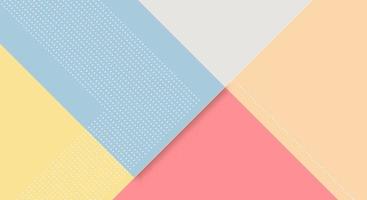 Abstract Paper Colorful Background with Memphis Papercut Style and Pastel Color for Wallpaper vector