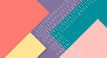 Abstract Paper Colorful Background with Memphis Papercut Style and Pastel Color for Wallpaper vector