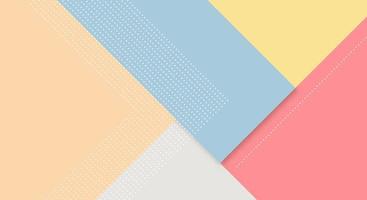 Abstract Paper Colorful Background with Memphis Papercut Style and Pastel Color for Wallpaper vector