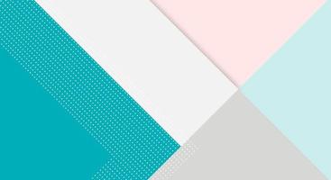 Abstract Paper Colorful Background with Memphis Papercut Style and Pastel Color for Wallpaper vector