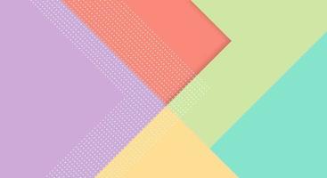 Abstract Paper Colorful Background with Memphis Papercut Style and Pastel Color for Wallpaper vector