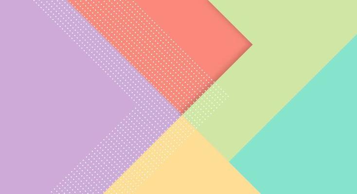 Abstract Paper Colorful Background with Memphis Papercut Style and Pastel Color for Wallpaper